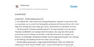 Het openbare nutsbedrijf